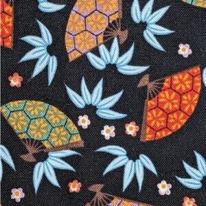 8 Yds Vintage Quilting Cotton Fabric FABRIC INNOVATIONS Japanese KIMONOS 407 Fan